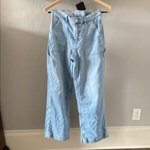 American Eagle size 8 Light Blue Wide-Leg Jeans